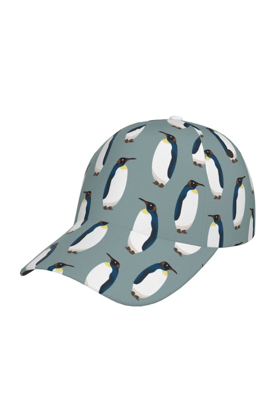 Unisex Penguin Pattern Baseball Cap Unisex Washed Classic Adjustable Hat