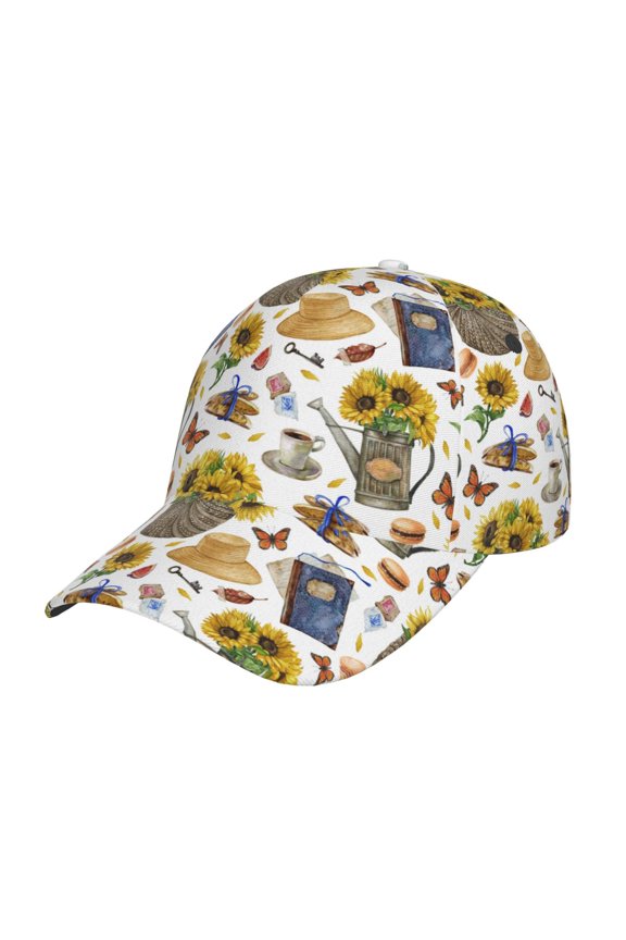 Unisex Picnic Pattern Baseball Cap Unisex Washed Classic Adjustable Hat