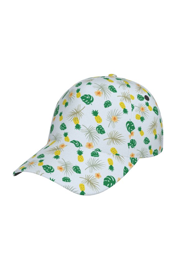 Unisex Pineapple Pattern Baseball Cap Unisex Washed Classic Adjustable Hat