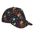 thumbnail image 1 of Kdxio Unisex Rainbow Jellyfishes Pattern Baseball Cap Unisex Washed Classic Adjustable Hat, 1 of 7