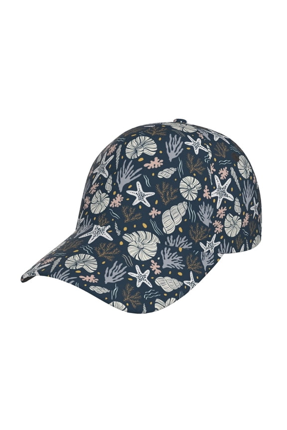 Unisex Sea Shells 1 Pattern Baseball Cap Unisex Washed Classic Adjustable Hat