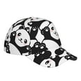 thumbnail image 1 of Kdxio Unisex Seamless Pattern Cute Panda Pattern Baseball Cap Unisex Washed Classic Adjustable Hat, 1 of 7