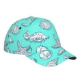 thumbnail image 1 of Kdxio Unisex Seashell And Starfish Pattern Baseball Cap Unisex Washed Classic Adjustable Hat, 1 of 1