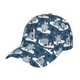 thumbnail image 1 of Kdxio Unisex Snow Penguin Pattern Baseball Cap Unisex Washed Classic Adjustable Hat, 1 of 8