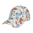 thumbnail image 1 of Kdxio Unisex Stamp Pattern Baseball Cap Unisex Washed Classic Adjustable Hat, 1 of 8