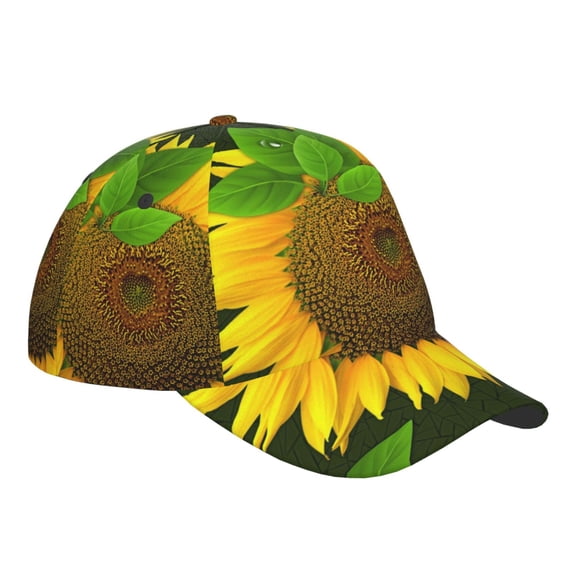 Kdxio Unisex Sunflower Pattern Baseball Cap Unisex Washed Classic Adjustable Hat