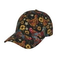 thumbnail image 1 of Kdxio Unisex Sunflower Rooster Pattern Baseball Cap Unisex Washed Classic Adjustable Hat, 1 of 8