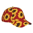 thumbnail image 1 of Kdxio Unisex Sunflowers Pattern Baseball Cap Unisex Washed Classic Adjustable Hat, 1 of 1