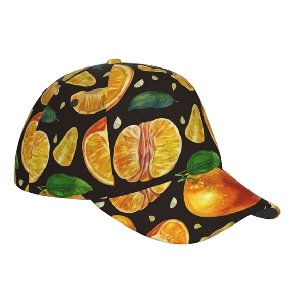 Kdxio Unisex Tangerine Pattern Baseball Cap Unisex Washed Classic Adjustable Hat
