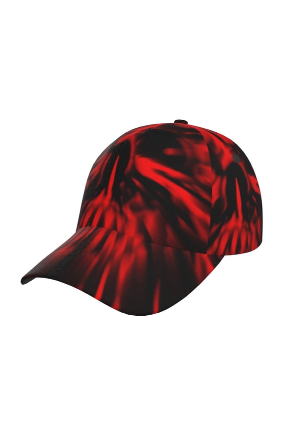 Unisex The Red Head Skull Pattern Baseball Cap Unisex Washed Classic Adjustable Hat