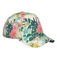 thumbnail image 1 of Kdxio Unisex Tropical Flowers Pattern Baseball Cap Unisex Washed Classic Adjustable Hat, 1 of 1