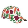 thumbnail image 1 of Kdxio Unisex Vegetables Pattern Baseball Cap Unisex Washed Classic Adjustable Hat, 1 of 1