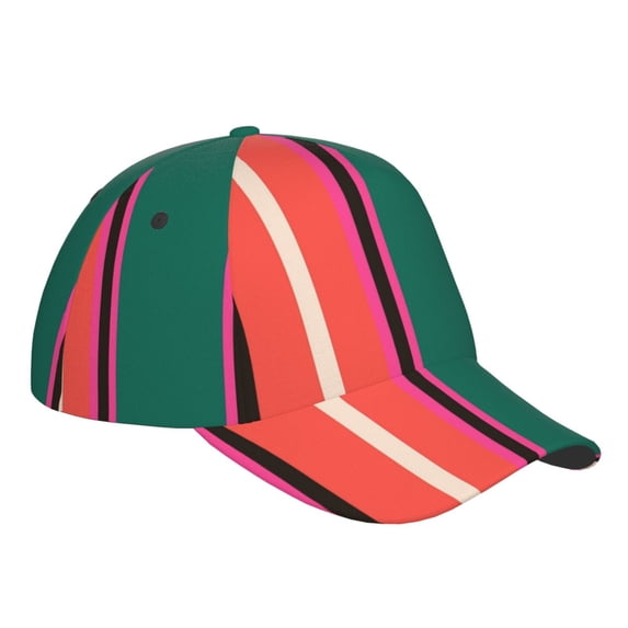 Kdxio Unisex Vertical Stripes Pattern Baseball Cap Unisex Washed Classic Adjustable Hat