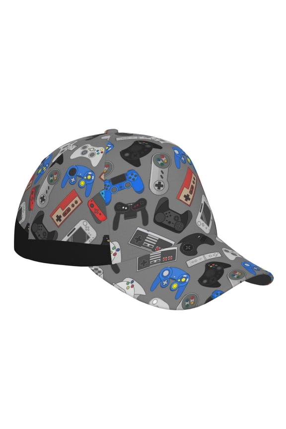 Unisex Video Game Pattern Baseball Cap Unisex Washed Classic Adjustable Hat