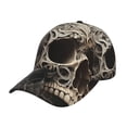 thumbnail image 1 of Kdxio Unisex Vintage Pattern Flower Skull Pattern Baseball Cap Unisex Washed Classic Adjustable Hat, 1 of 5