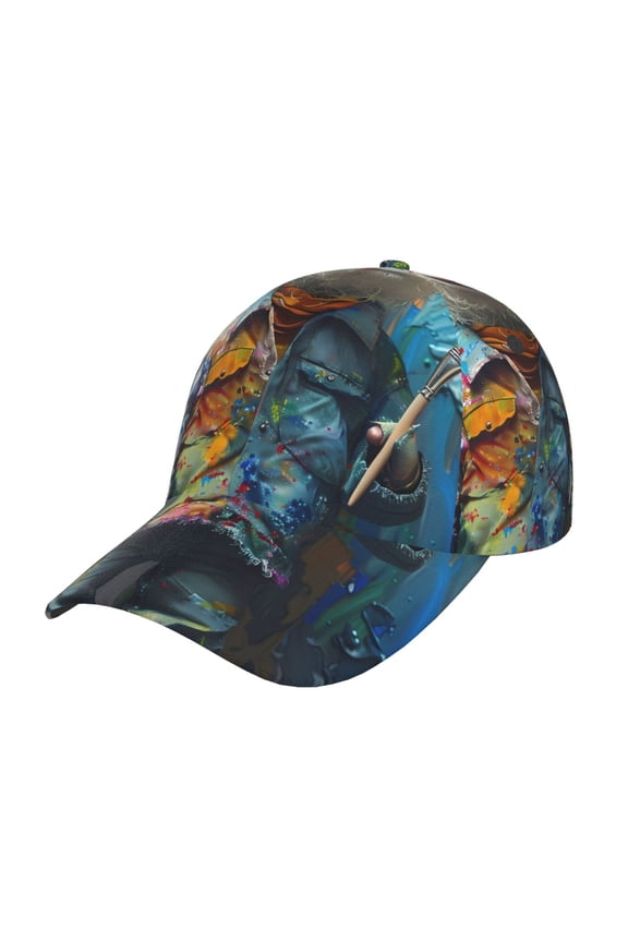 Unisex Whimsical Goat Artist Pattern Baseball Cap Unisex Washed Classic Adjustable Hat