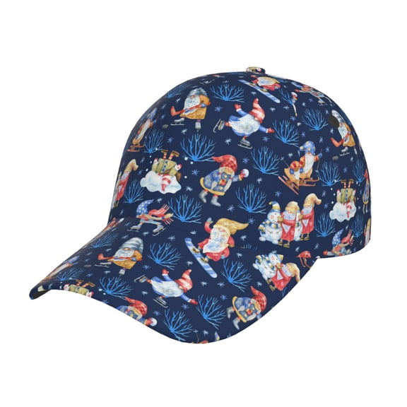 Kdxio Unisex Winter old man Playtime Pattern Baseball Cap Unisex Washed Classic Adjustable Hat