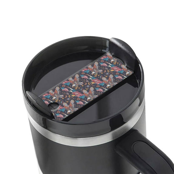 Kdxio United States Of America Name Plate Compatible Stanley Cups Name Tag Acrylic Nameplate Tumbler Lid Topper for Cup Accessories