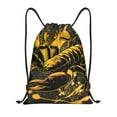 thumbnail image 1 of Kdxio Urban Graffiti Scorpion Illustration Print Drawstring Backpack Bag,Waterproof Draw String Back Sack, Gym Drawstring Bags Swim Bag For Unisex, 1 of 5