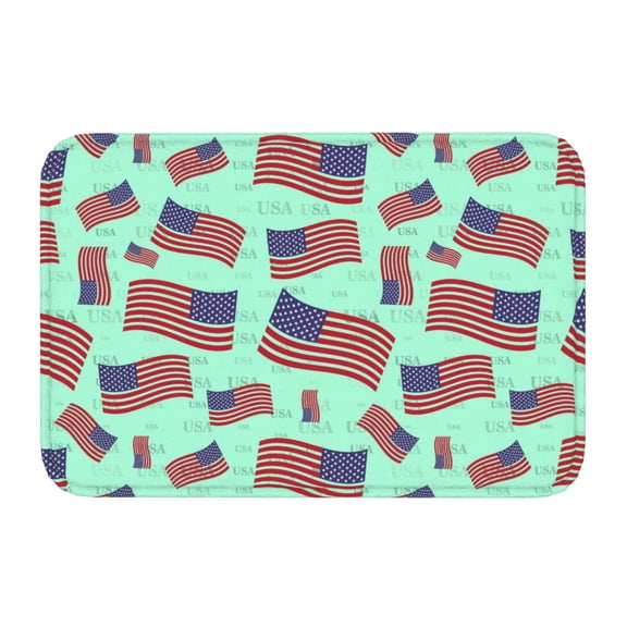 Kdxio Usa Flag,16" x 24", Non-Slip Front Door Mats,Outdoor Welcome Mat Washable