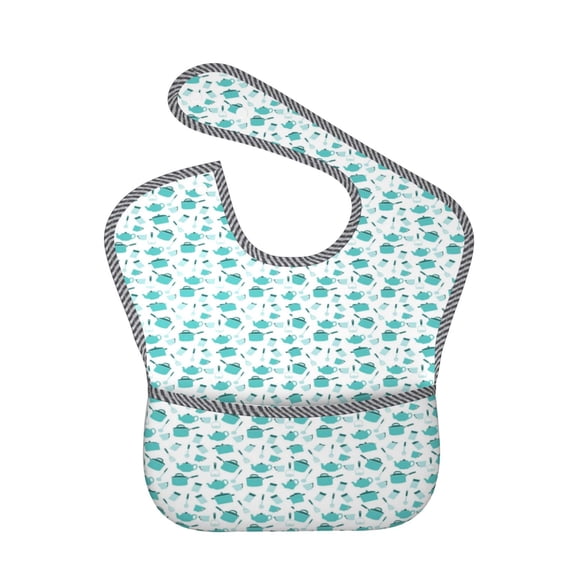Kdxio Utensiles Bibs For Babies, Baby Bibs for Eating, Toddler Bibs, Waterproof Bibs, Feeding Bibs, for Toddlers, Boys, Girls