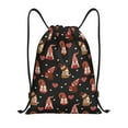 thumbnail image 1 of Kdxio Valentine Gnome Print Drawstring Backpack Bag,Waterproof Draw String Back Sack, Gym Drawstring Bags Swim Bag For Unisex, 1 of 5