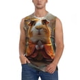thumbnail image 1 of Kdxio Valley Meditating Guinea Pig for Men's Muscle T-shirt,Sleeveless for Workout Running Athletic Gym Lounge Casual, 1 of 5
