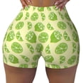 thumbnail image 1 of Kdxio Various Lemons Print Workout Shorts for Women Seamless Soft Smooth Gym Yoga Scrunch Active Shorts, 1 of 9