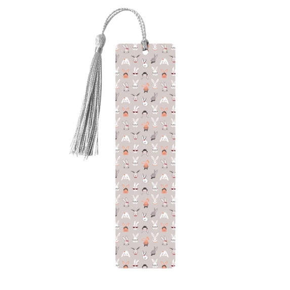 Kdxio Various Rabbits Print Metal Tassel Bookmarks,Perfect Gift for Art Lovers and Bookworms Metal Bookmarks for Women