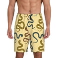 thumbnail image 1 of Kdxio Various Snake Print Mens Sleep Shorts Bottoms Soft Comfy Pajama Wear Pants with Drawstring Pockets, 1 of 7