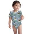 thumbnail image 1 of Kdxio Various Wild Sea Fish Pattern Unisex Baby Cotton Short Sleeve Bodysuits-18 Months, 1 of 5