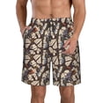 thumbnail image 1 of Kdxio Vector Butterflies Pattern Mens Casual Shorts - Drawstring Summer Beach Sports Shorts for Men, 1 of 9