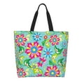 thumbnail image 1 of Kdxio Vector Mexican Otomi Style Bright Casual Tote Bags Women Big Capacity Shoulder Bag for Women Travel Shoulder Bags Handbags, 1 of 8