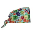 thumbnail image 1 of Kdxio Vegetable (2) Pattern Turban Hat for Women Men Comfortable Adjustable Cleaning Working Cap with Sweatband, 1 of 8