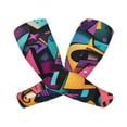 thumbnail image 1 of Kdxio Vibrant Graffiti Urban Art Print UV Sun Protection Arm Sleeves - Tattoo Cover Up - Basketball Arm Sleeve UPF 50 Cooling for Men Women, 1 of 6