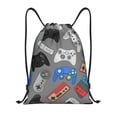 thumbnail image 1 of Kdxio Video Game Print Drawstring Backpack Bag,Waterproof Draw String Back Sack, Gym Drawstring Bags Swim Bag For Unisex, 1 of 1