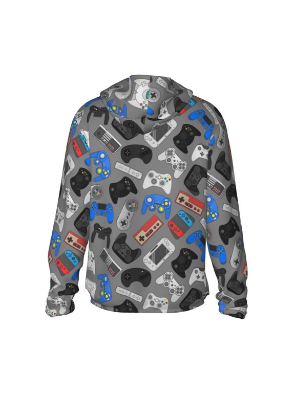 Video Game Print Women Men Sun Protection UPF 50+ Jackets Zip Up Long Sleeve Hoodie Hiking Lightweight with Pockets