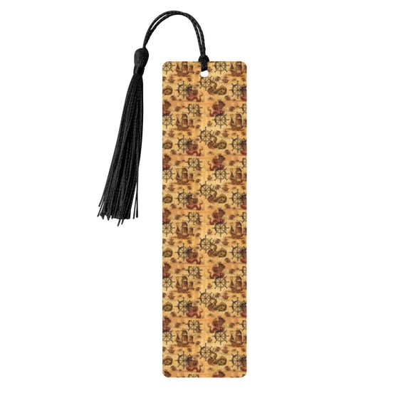 Kdxio Vintag Ancient Sailboats Print Metal Tassel Bookmarks,Perfect Gift for Art Lovers and Bookworms Metal Bookmarks for Women