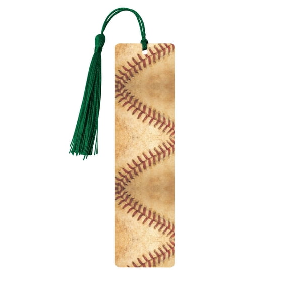 Kdxio Vintage Baseball Print Metal Tassel Bookmarks,Perfect Gift for Art Lovers and Bookworms Metal Bookmarks for Women