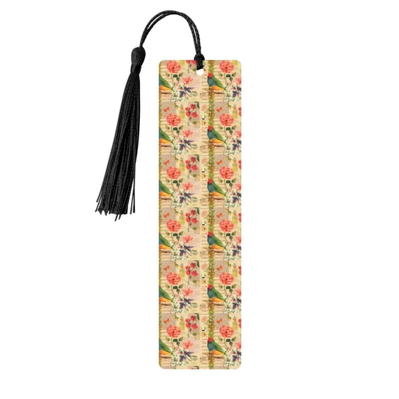 Kdxio Vintage Bird Print Metal Tassel Bookmarks,Perfect Gift for Art Lovers and Bookworms Metal Bookmarks for Women