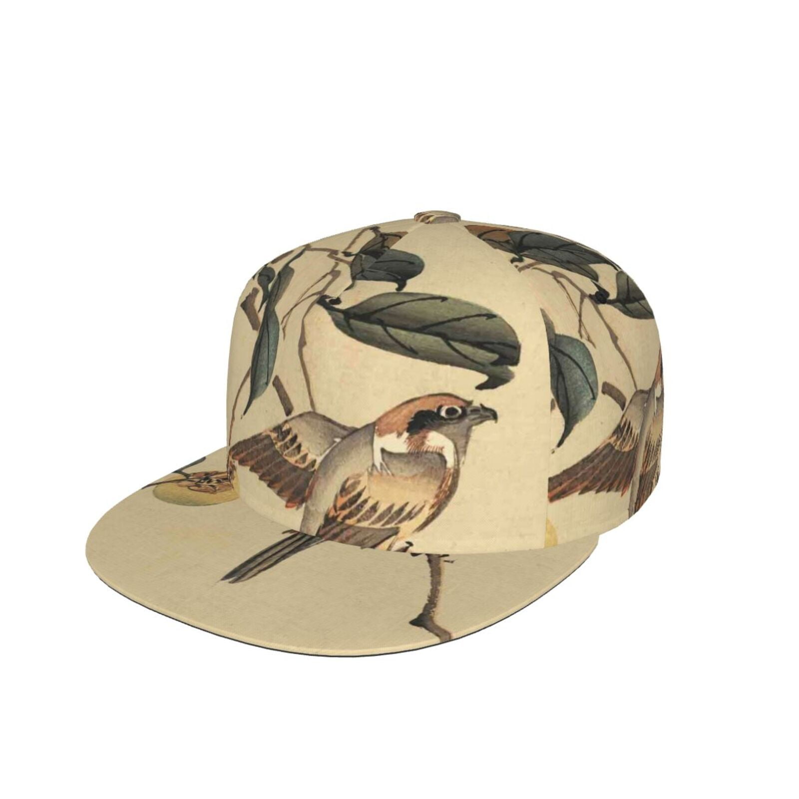 Kdxio Vintage Bird Print Snapback Hat for Men Women