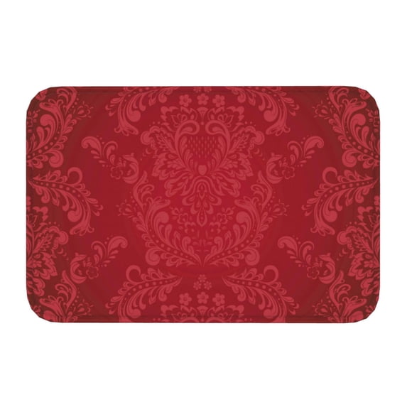 Kdxio Vintage Burgundy,16" x 24", Non-Slip Front Door Mats,Outdoor Welcome Mat Washable