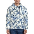 thumbnail image 1 of Kdxio Vintage Floral Birds Print Mens Casual Hooded Collar Drawstring Hoodies Pullover Sweatshirts Casual Long Sleeve Shirts-XX-Large, 1 of 7