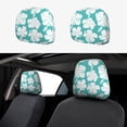 thumbnail image 1 of Kdxio Vintage Floral Pattern Print 2 Piece Car Head Rest Covers Set Auto Front/Rear Seats Headrest Cover Universal Fit Most Cars,Sedan, SUV, 1 of 9