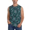 thumbnail image 1 of Kdxio Vintage Floral for Men's Muscle T-shirt,Sleeveless for Workout Running Athletic Gym Lounge Casual, 1 of 7