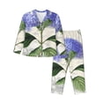 thumbnail image 1 of Kdxio Vintage Flower Women's Pajama Sets Long Sleeve Button Down Sleepwear Nightwear Soft Pjs Lounge Sets-Medium, 1 of 7
