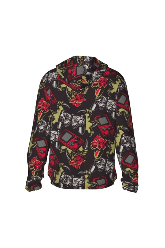 Vintage Gaming Print Women Men Sun Protection UPF 50+ Jackets Zip Up Long Sleeve Hoodie Hiking Lightweight with Pockets