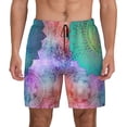 thumbnail image 1 of Kdxio Vintage Mandala Print Men'S Swim Trunks With Compression Liner 7 Inch Inseam Quick Dry Swim Shorts, 1 of 7