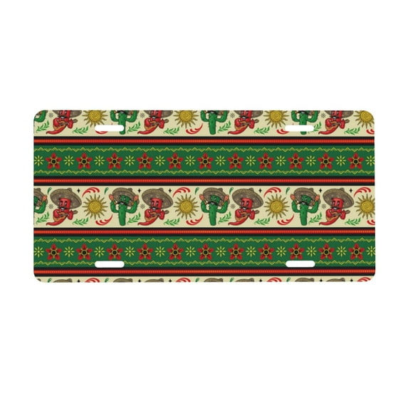 Kdxio Vintage Mexican License Plate Car Front License Plate Car Decoration Car Accessories Front Tag Plate Standard Size