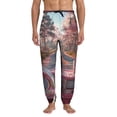 thumbnail image 1 of Kdxio Vintage Pink Drive View Pattern Joggers,Sweatpants for Men with Pockets-3X-Large, 1 of 5